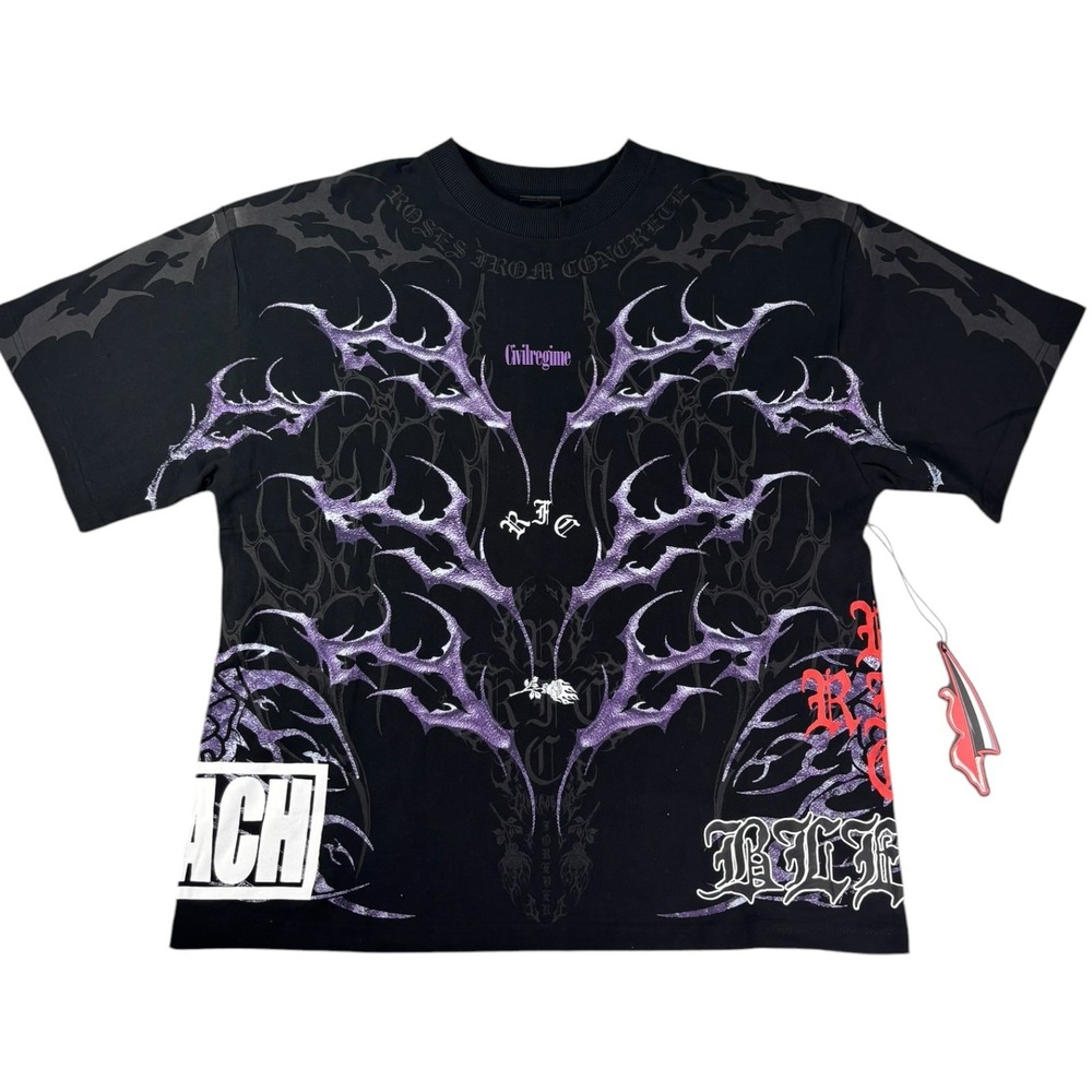 Civil Regime Bleach Muramasa T Shirt Mens M Black Anime Graphic Short Sleeve